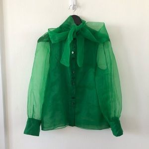 Zara Green Blouse